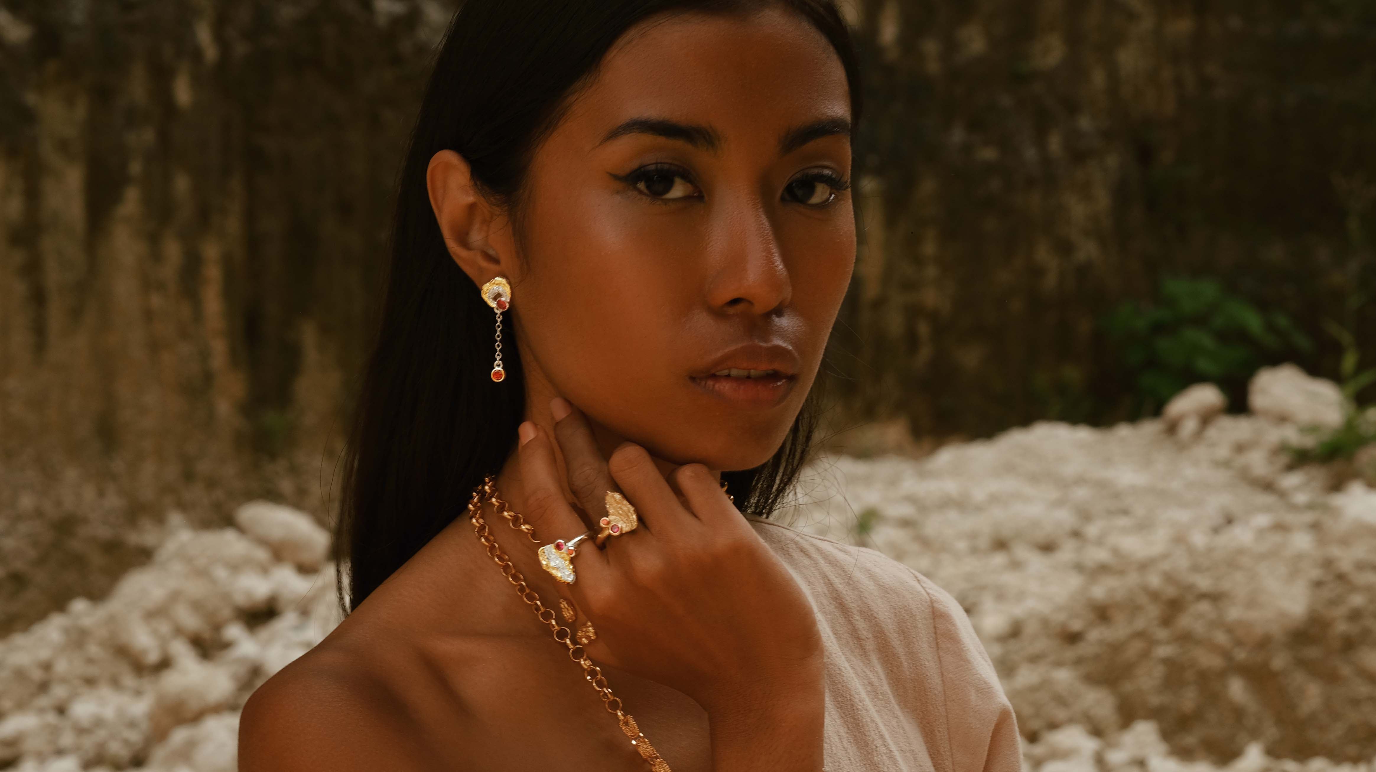 Penida Earrings | Silver