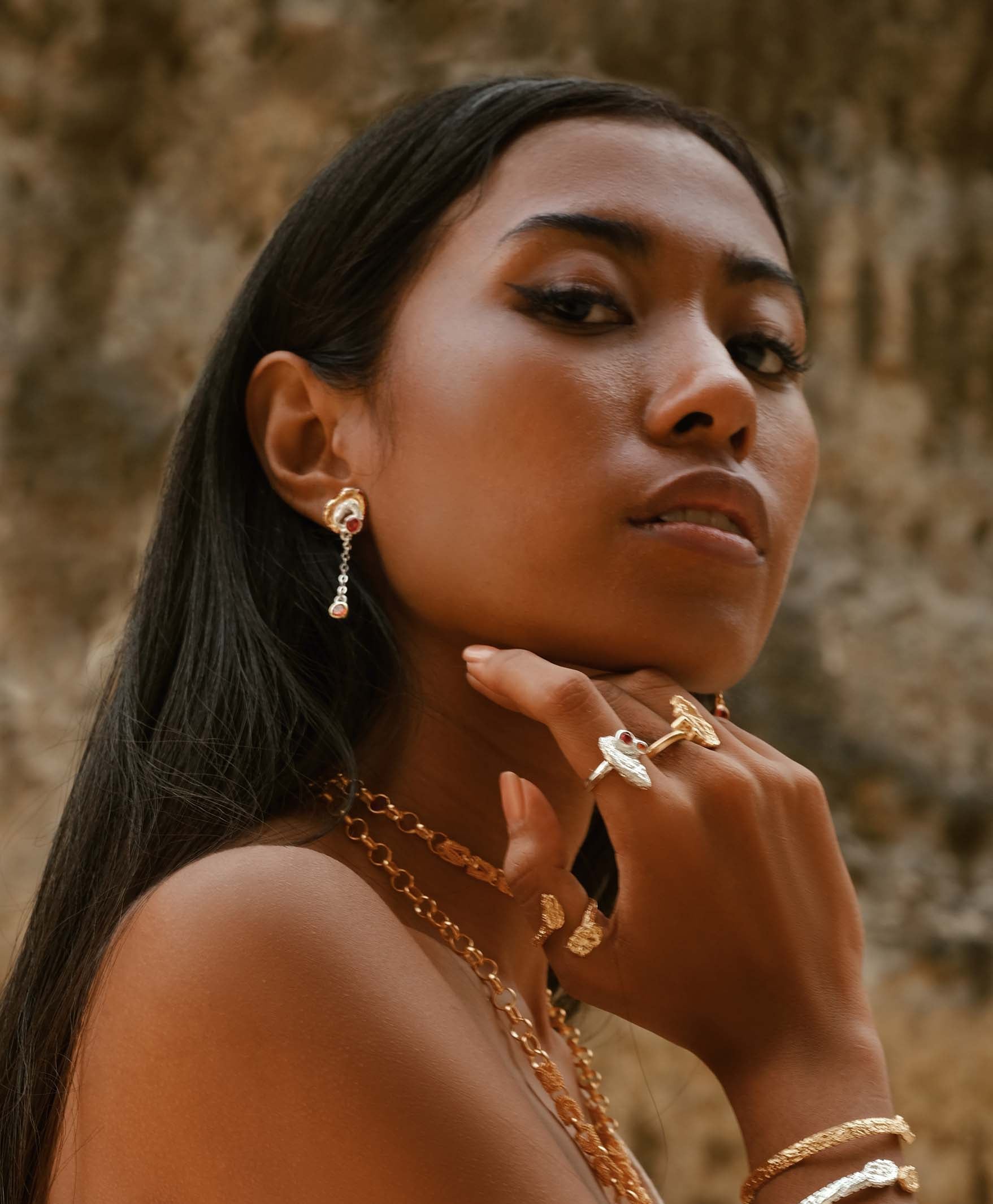 Penida Earrings | Silver