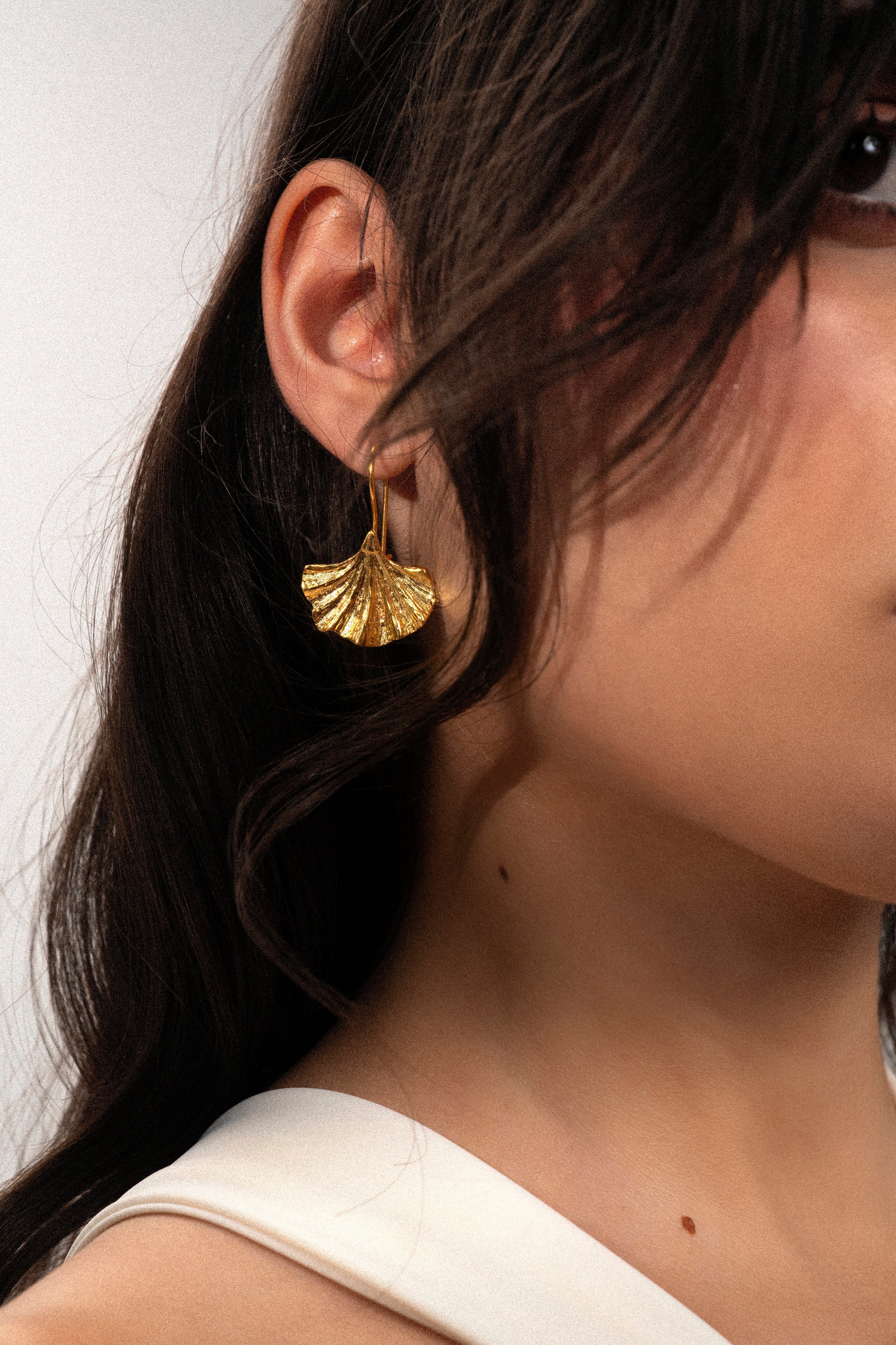 Ginko Leaf Earrings