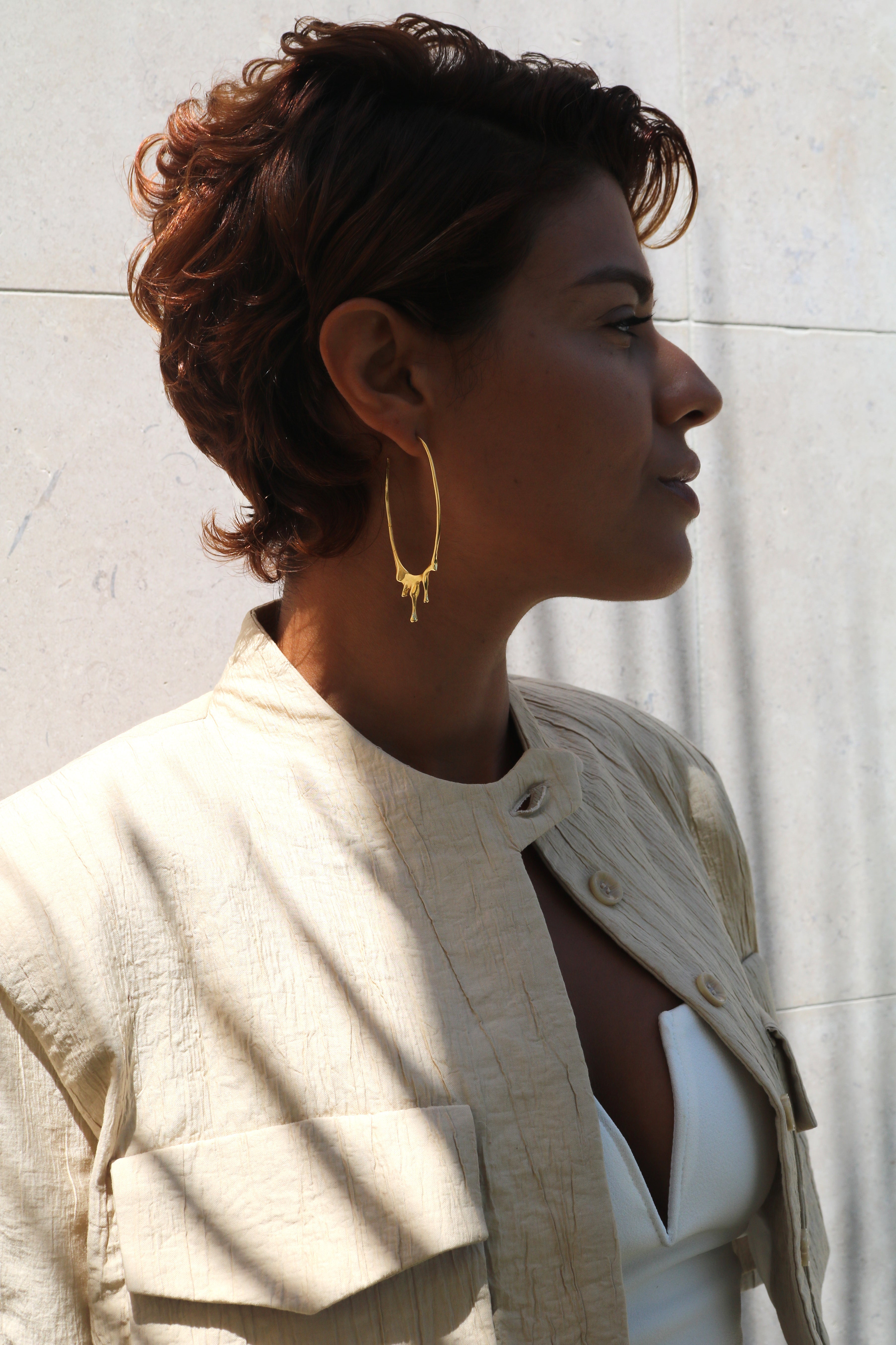 Alaa Hoops | Gold | Large