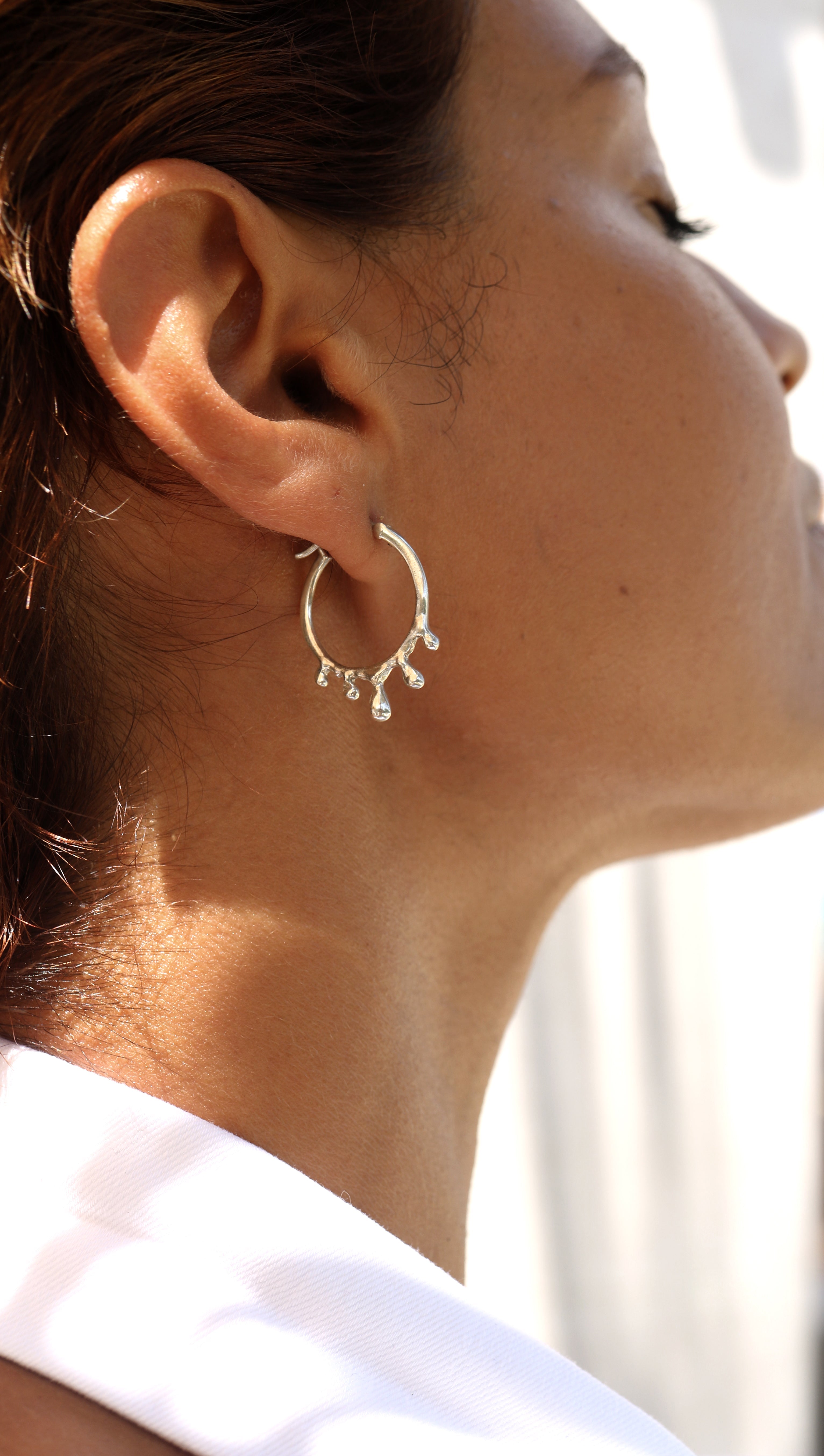 Alaa Hoops | Silver | Small