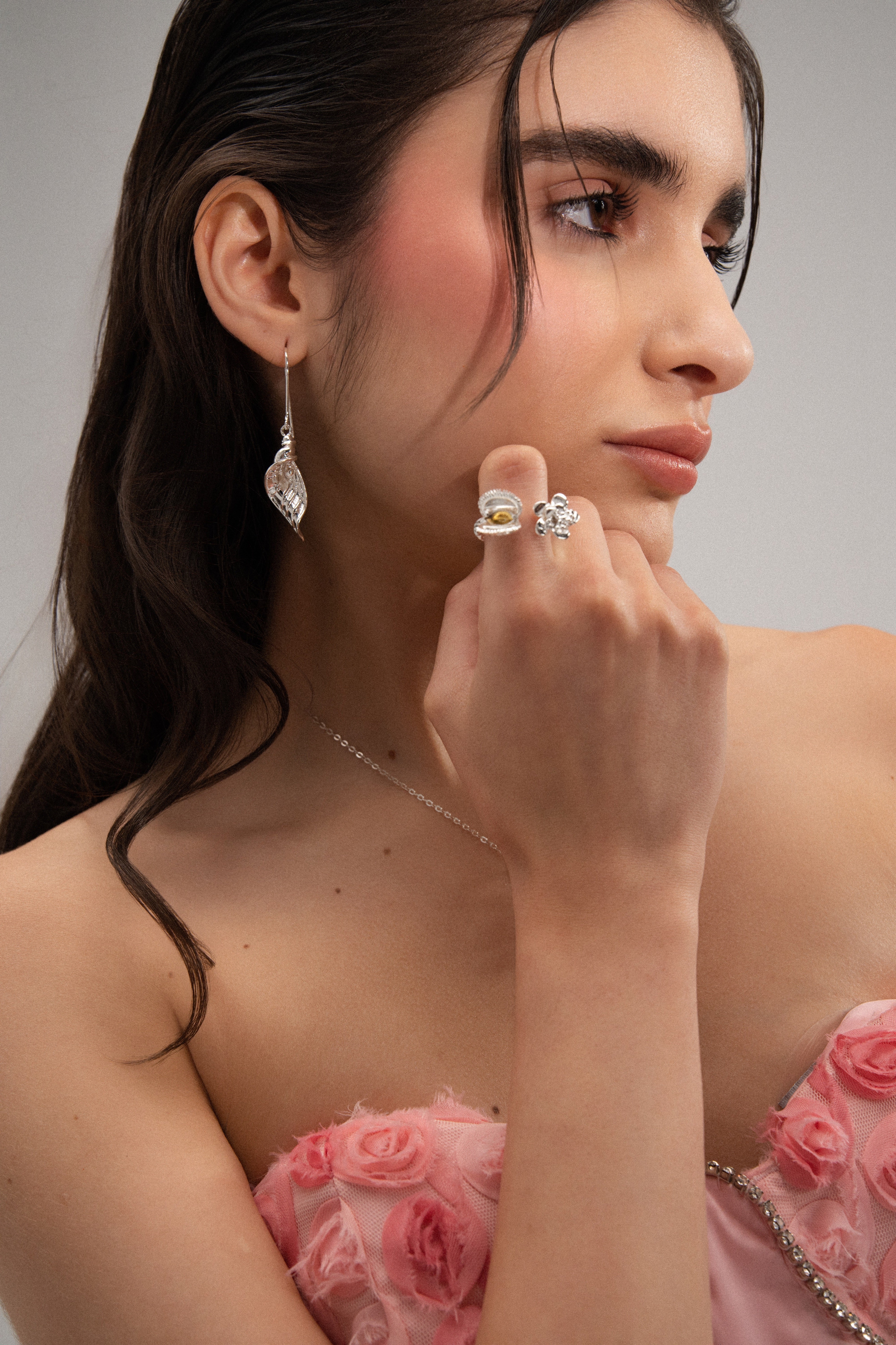 Calla Lilly Earrings | Silver